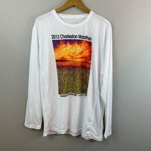Charleston Marathon 2013 Long Sleeve Shirt Running Vapor Womens XL Athletic NWT